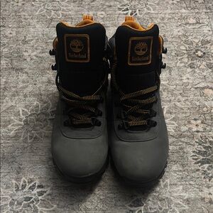 Men’s Timberland Black and Orange Hiking Boots